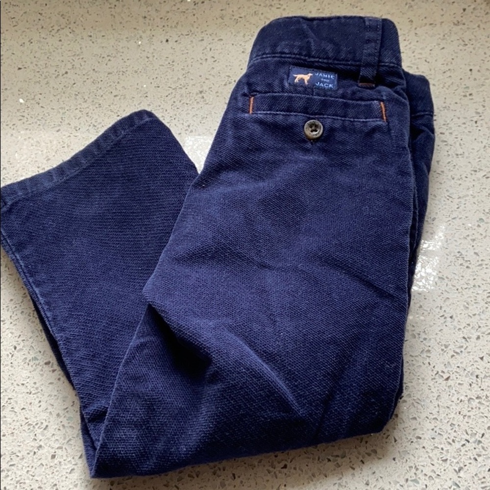 Janie and Jack Navy Twill Toddler Pants